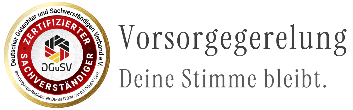Vorsorgeregelung – Ihre Stimme bleibt.